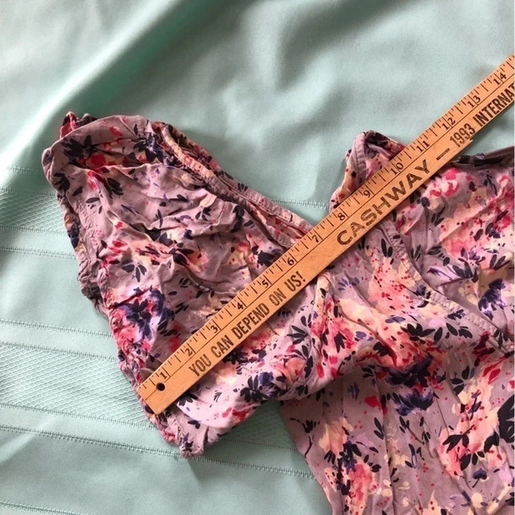 Floral Print Cold Shoulder Wrap Dress - Picture 6 of 10